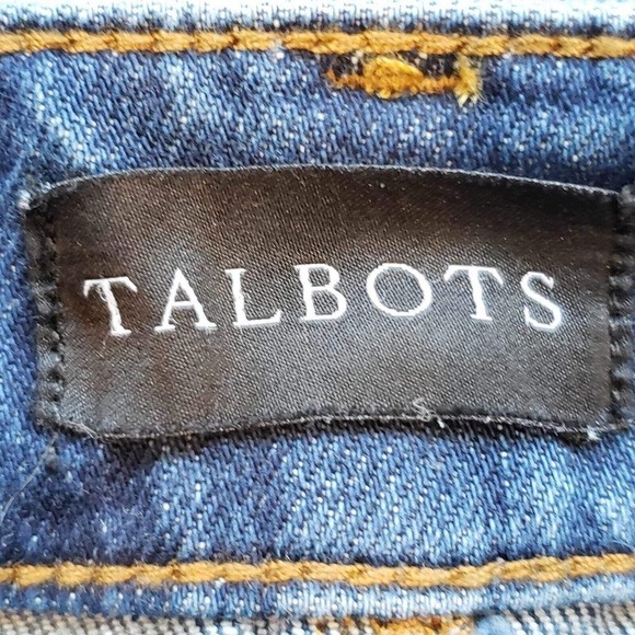 Talbots Womens Jeans 10 Blue High Rise Relaxed Dark Wash Stretch - Picture 6 of 10